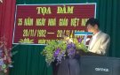 UBND xã Xuân Phong tổ chức lễ  tọa đàm 35 năm ngày Nhà giáo Việt Nam 20-11. 