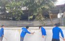  Đoàn Thanh niên vẽ đường tranh bích hoạ chuẩn bị cho công tác xây dựng NTM nâng cao trên địa bàn thôn 2