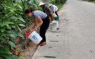 HỘI PHỤ NỮ XÃ CHĂM SÓC TUYẾN ĐƯỜNG HOA